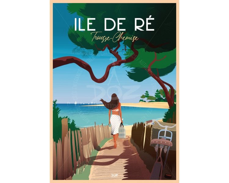 DOZ Poster Ile de Ré - Trousse-Chemise