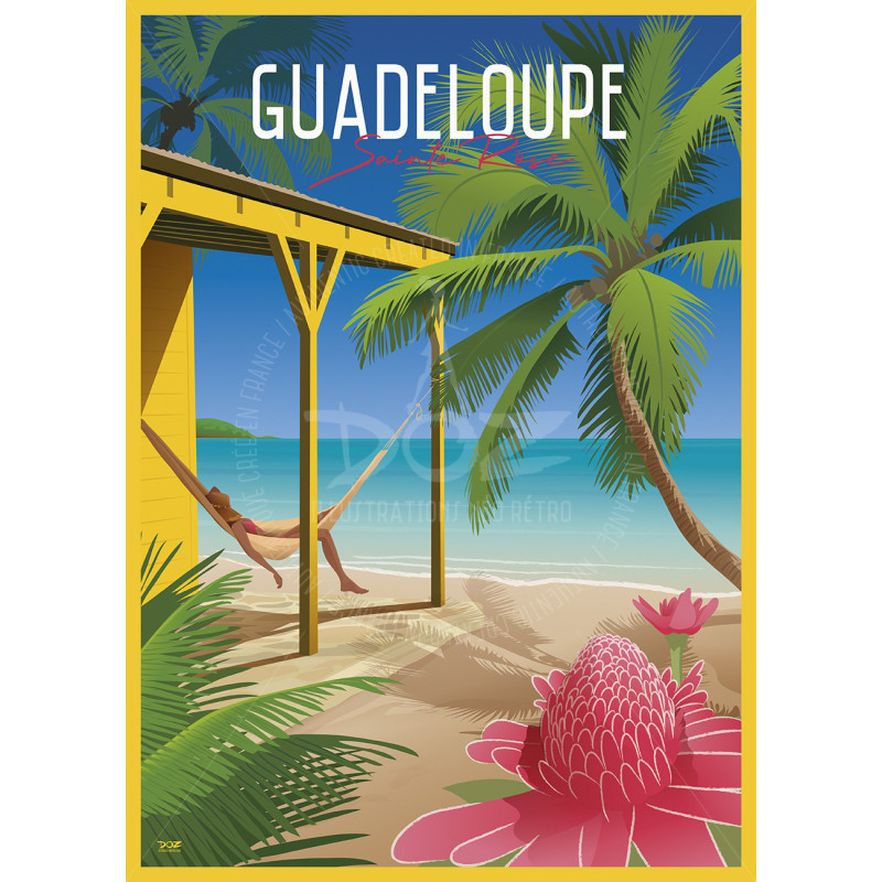 Affiche DOZ - Guadeloupe - Sainte-Rose