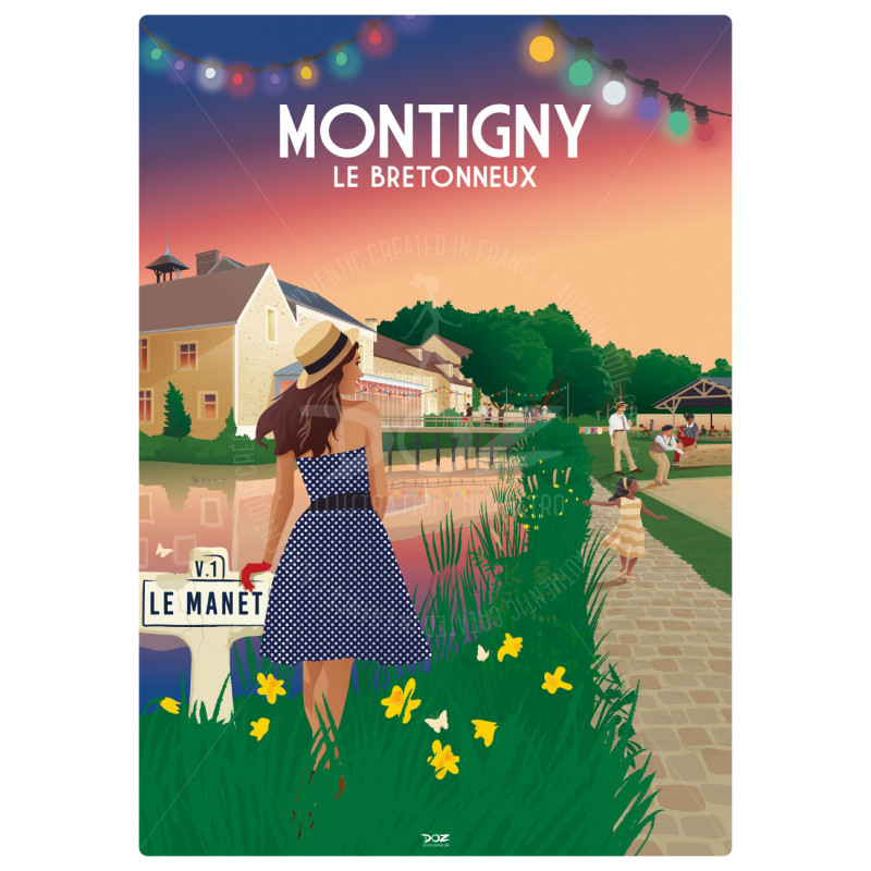 DOZ Poster - Montigny-le-Bretonneux - The Manet Guinguette