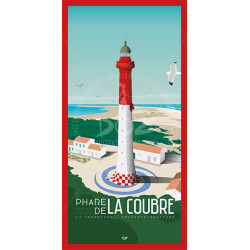 DOZ Postcard - Coubre Lighthouse seen from a seagull