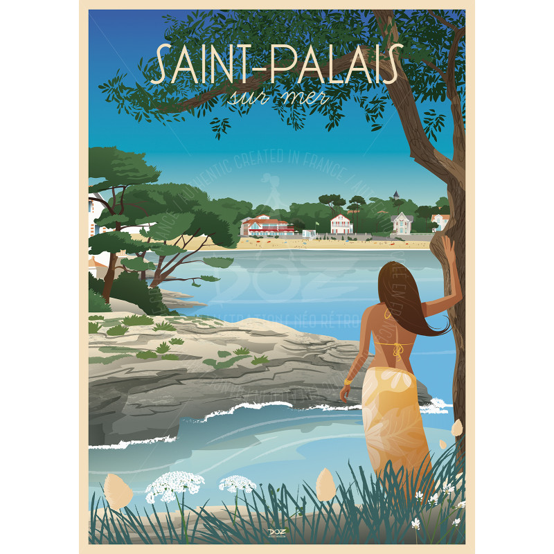 Poster DOZ - Saint-Palais-sur-Mer - Bureau's beach