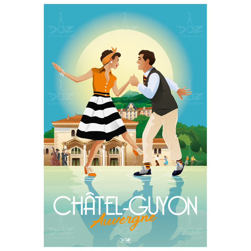 Affiche DOZ - Chatel-Guyon - Auvergne - swing