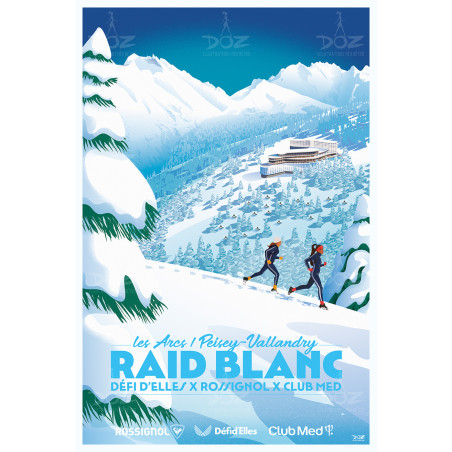 Poster DOZ - The Alps - Les Arcs - Défi d'Elles