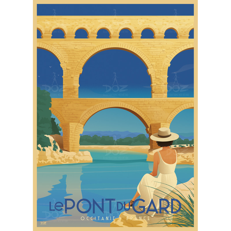 Affiche DOZ - Le Pont du Gard