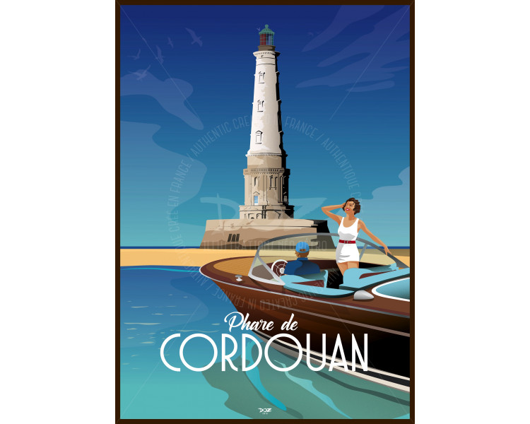 Poster DOZ The Lighthouse of Cordouan boat