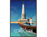 Poster DOZ The Lighthouse of Cordouan boat