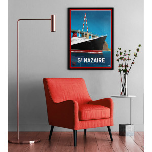 DOZ poster - The Saint-Nazaire Bridge and the France Liner