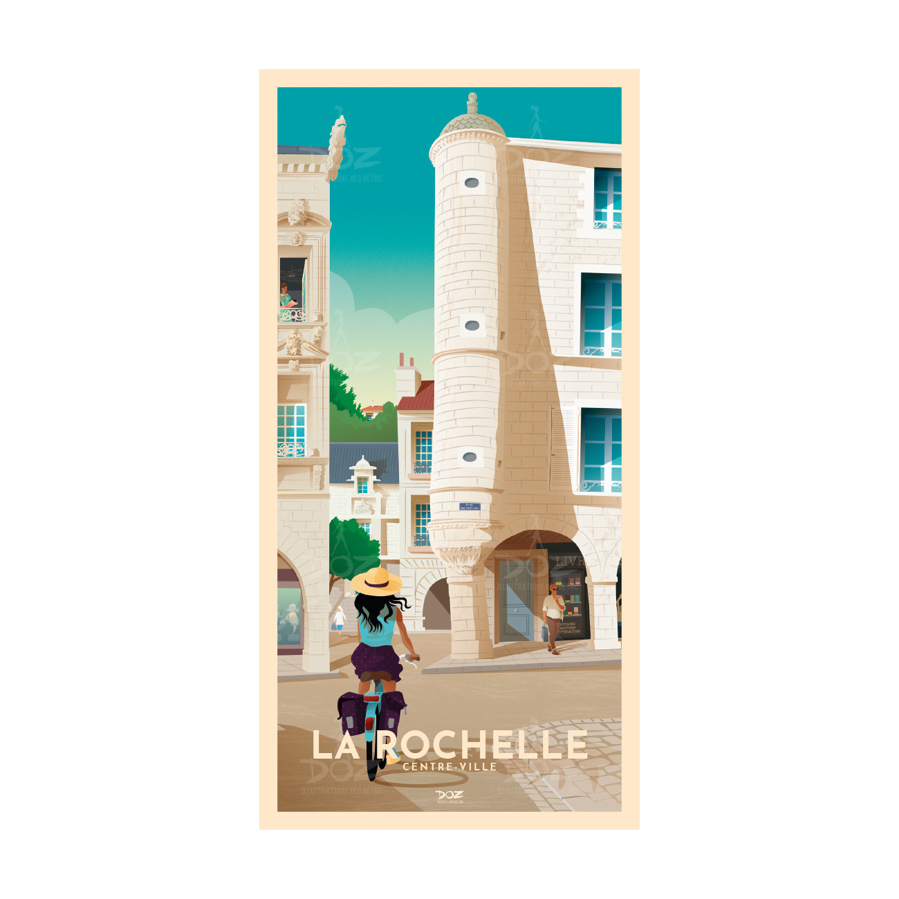 DOZ Postcard - La Rochelle City center