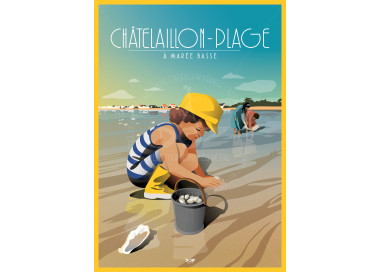 Poster DOZ Châtelaillon-Plage - Low Tide