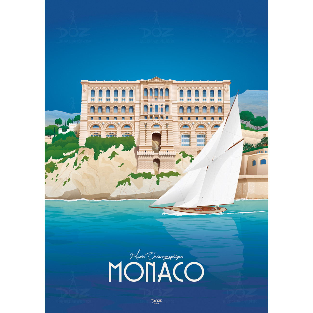 Affiche DOZ - Monaco - Musée Océanographique