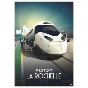 Affiche DOZ - Alstom - TGV...