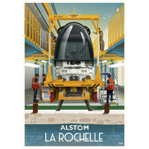 Affiche DOZ - Alstom - Tramway La Rochelle