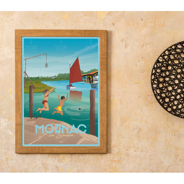 Affiche DOZ - Mornac-sur-Seudre - Le port