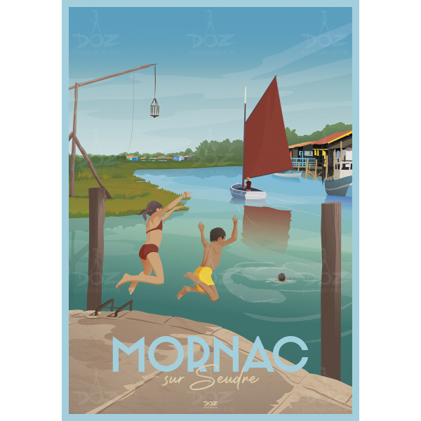 Affiche DOZ - Mornac-sur-Seudre - Le port