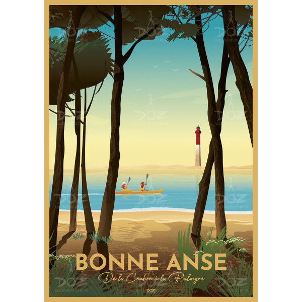 DOZ Poster - Bonne Anse - From La Coubre to La Palmyre
