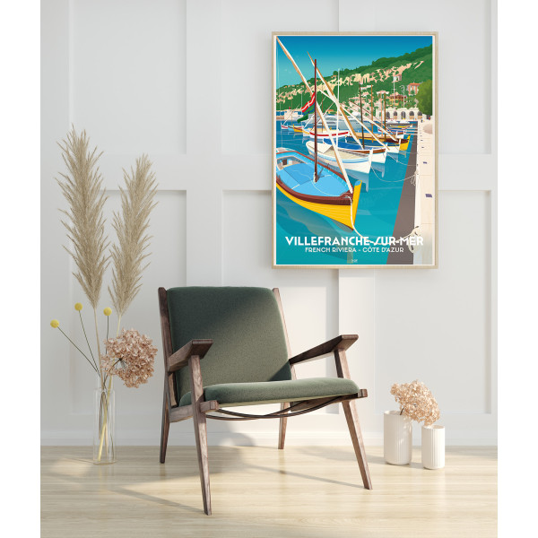 Affiche DOZ - Villefranche-sur-mer - La Darse