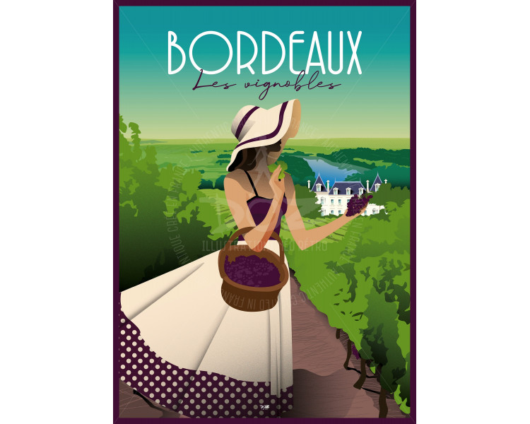 Poster DOZ Bordeaux- The Vineyards