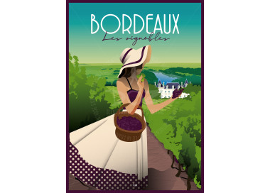 Affiche DOZ Bordeaux- Les Vignobles