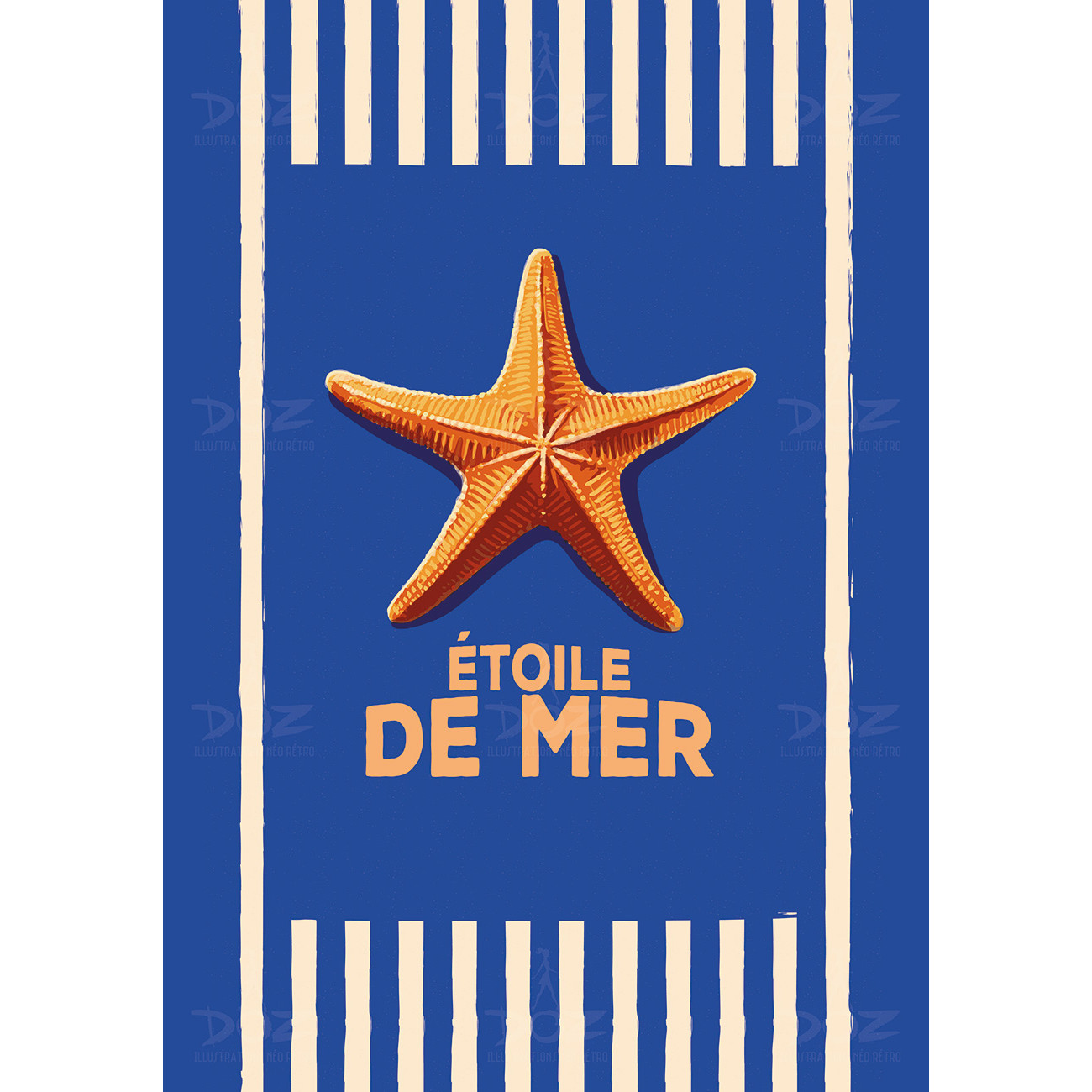 Affiche DOZ - Collection de la mer - Étoile de mer