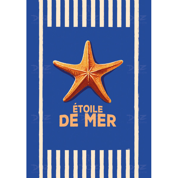 Affiche DOZ - Collection de la mer - Étoile de mer