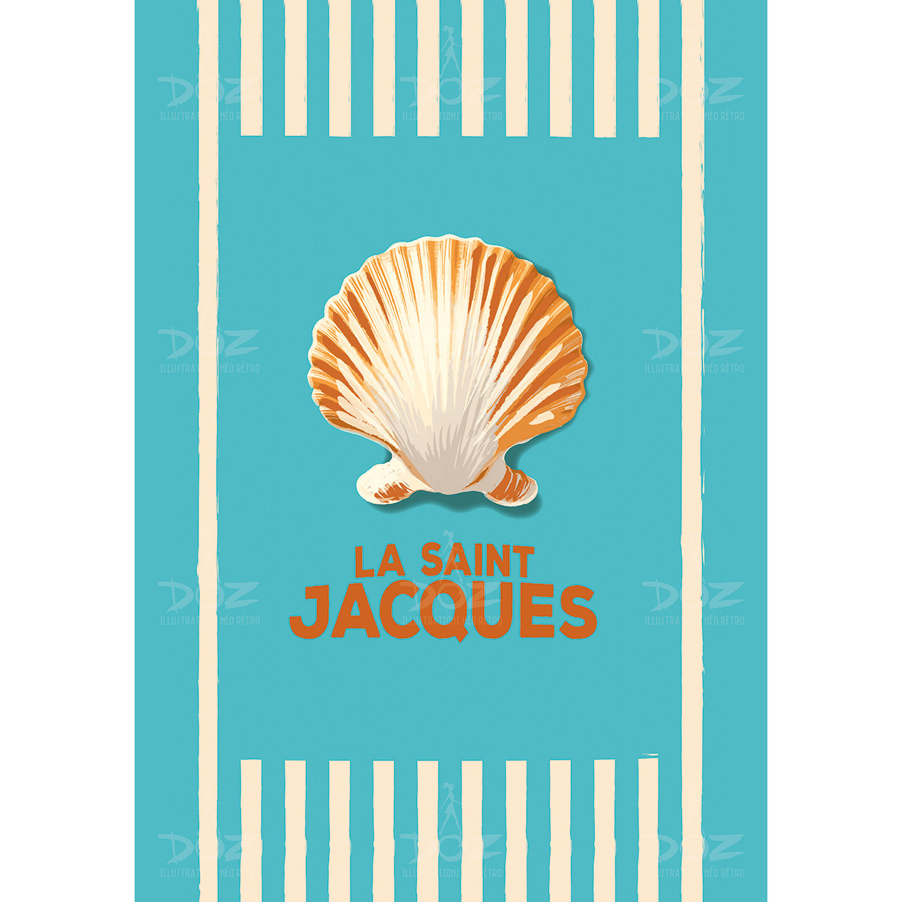 DOZ Poster - Sea Collection - Scallops