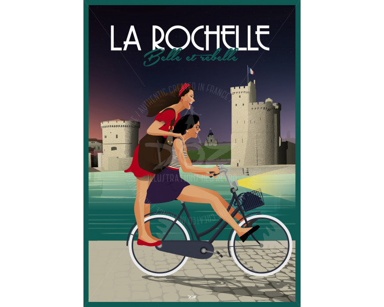 Affiche DOZ La Rochelle Belle et Rebelle