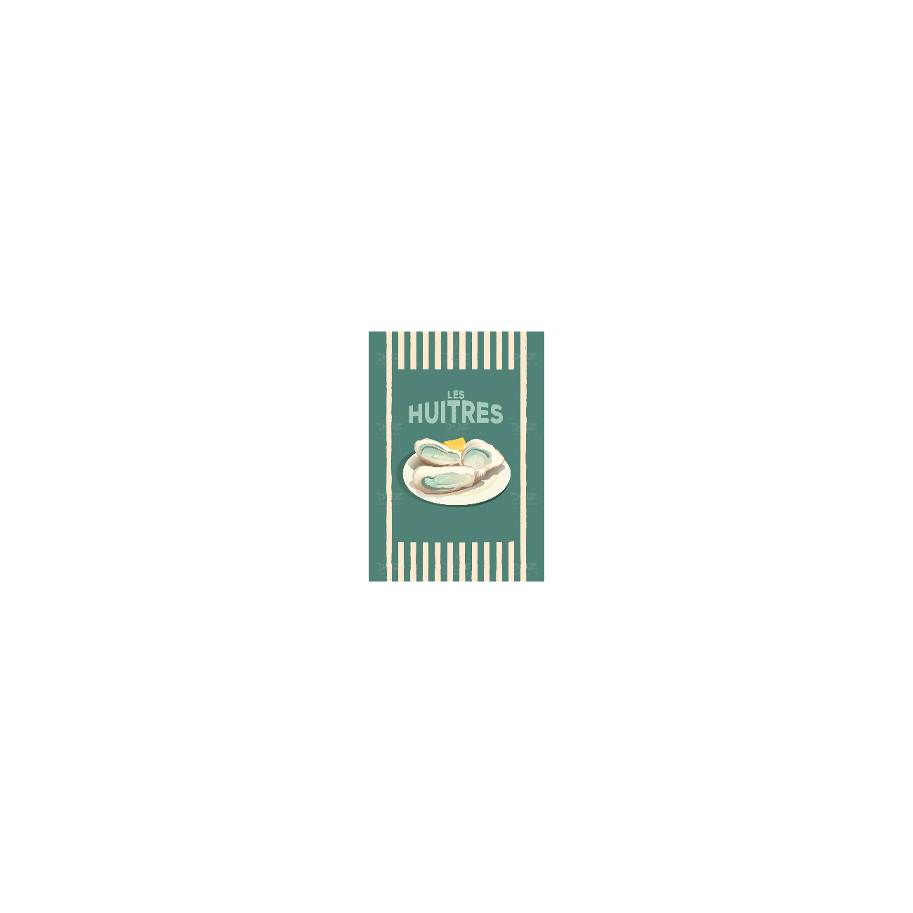 DOZ Poster - Sea Collection - Oysters