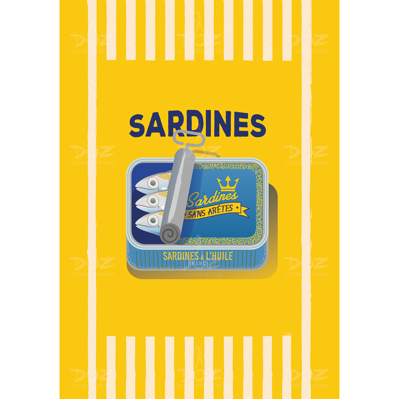 DOZ Poster - Sea Collection - Sardines