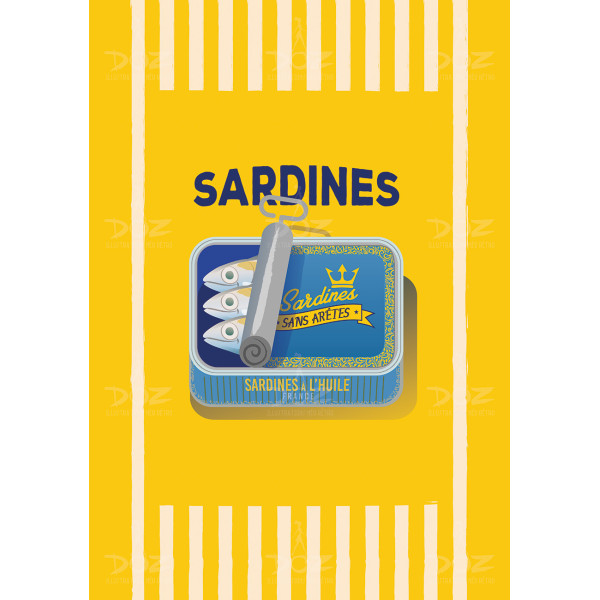 DOZ Poster - Sea Collection - Sardines