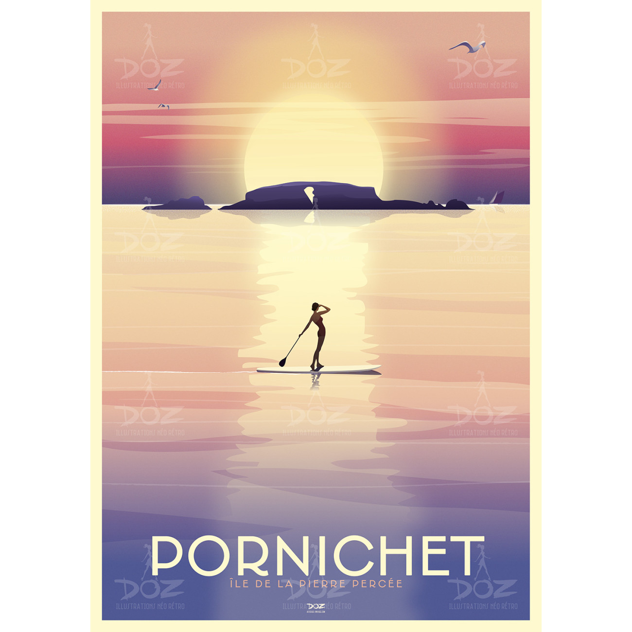 DOZ Poster - Pornichet - Pierced Stone Island