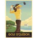 Affiche DOZ - Golf - Ile d'Oléron & Fort Boyard