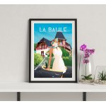 Affiche DOZ - La Baule - Décapotable et villa