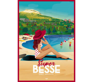 Affiche DOZ Super-Besse - plage