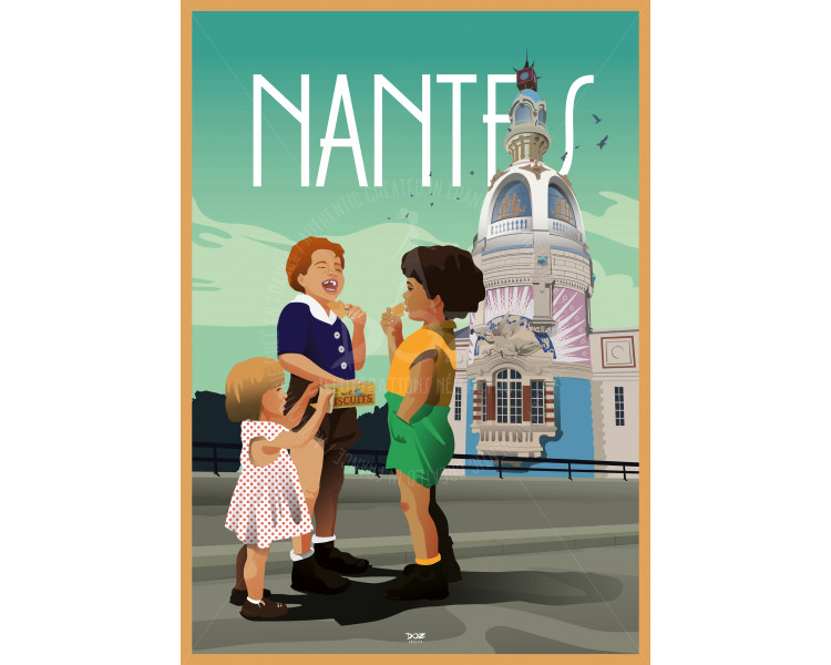 Affiche Nantes  Lotza - Affiches de voyage