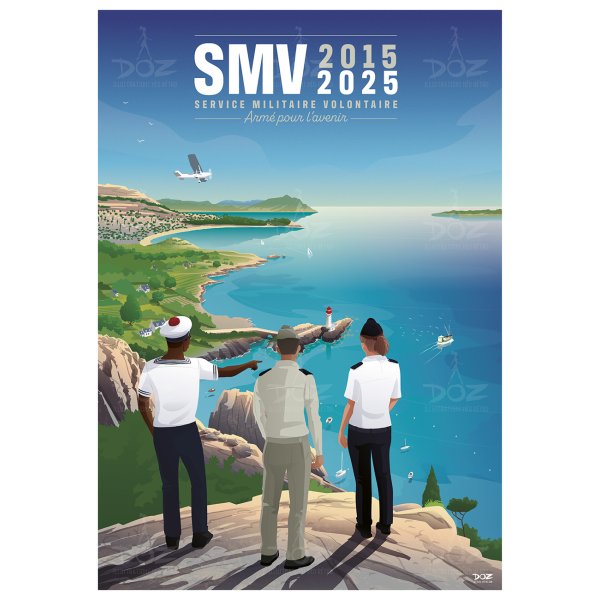 Affiche DOZ - Service Militaire volontaire - 10 ans