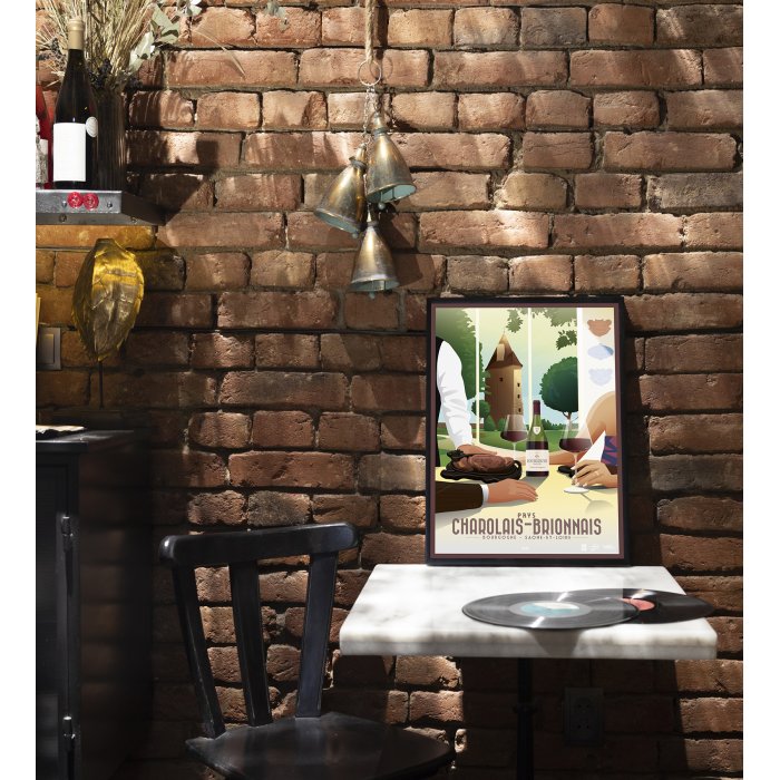 Poster DOZ Gastronomy, Burgundy, Charolles