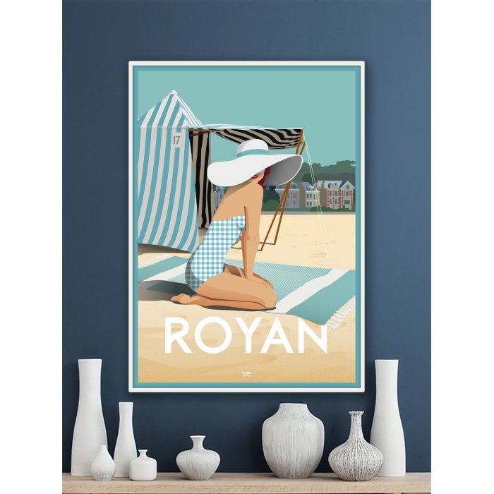 Affiche DOZ Royan - La Grande Plage tente baigneuse