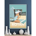 Poster DOZ Royan - La Grande Plage tent bather