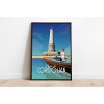 Poster DOZ The Lighthouse of Cordouan boat