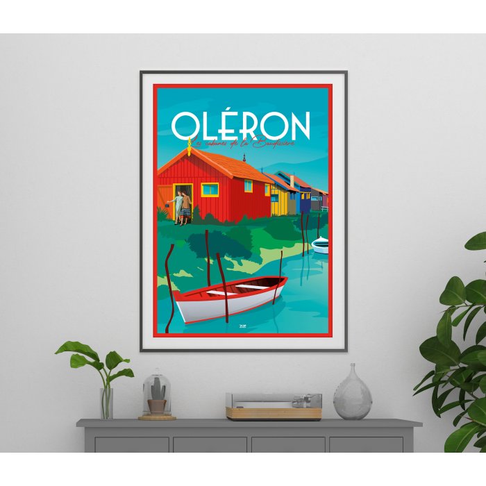 Poster DOZ Ile d'Oléron - Les cabanes de la Baudissière