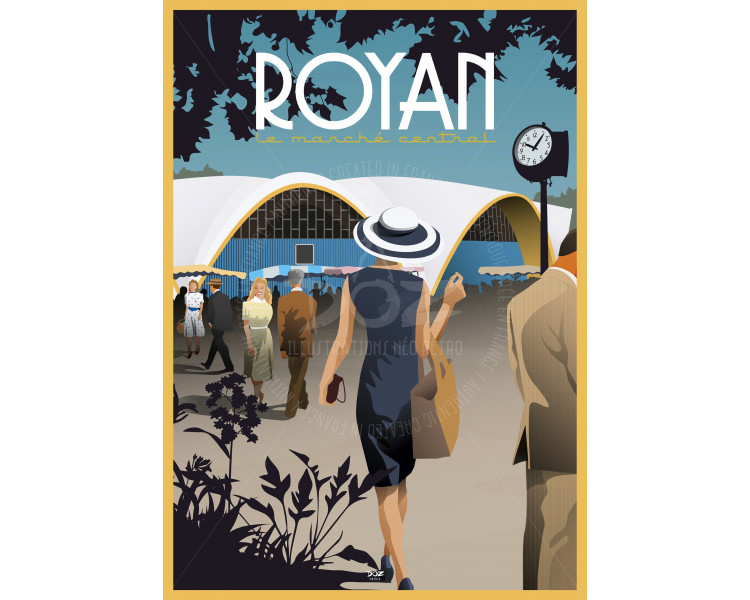 Affiche DOZ Royan - Le marché