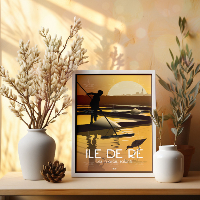 Poster DOZ Ile de Ré - Les Marais salants