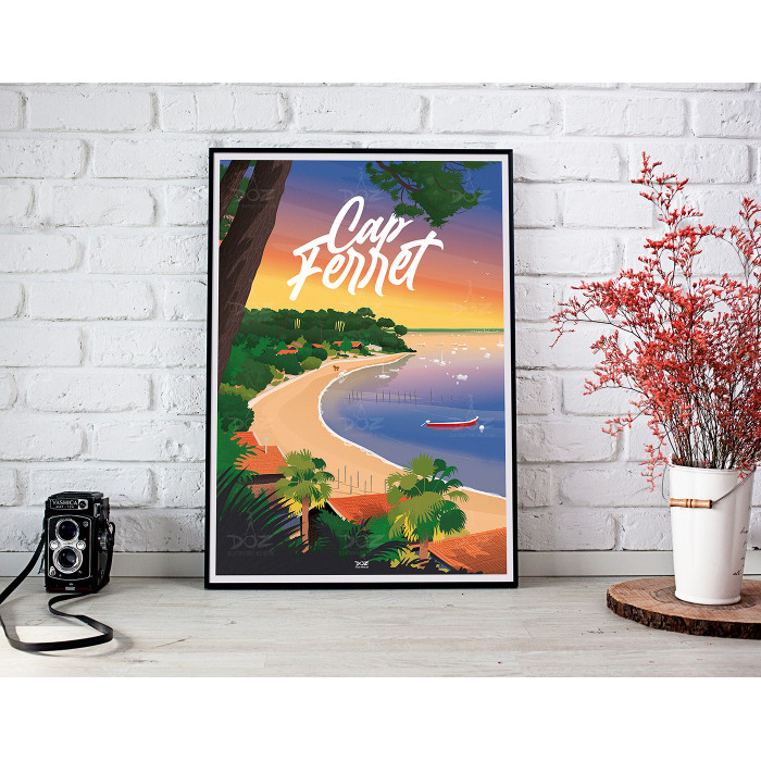 Poster DOZ - Cap Ferret - La pointe aux chevaux