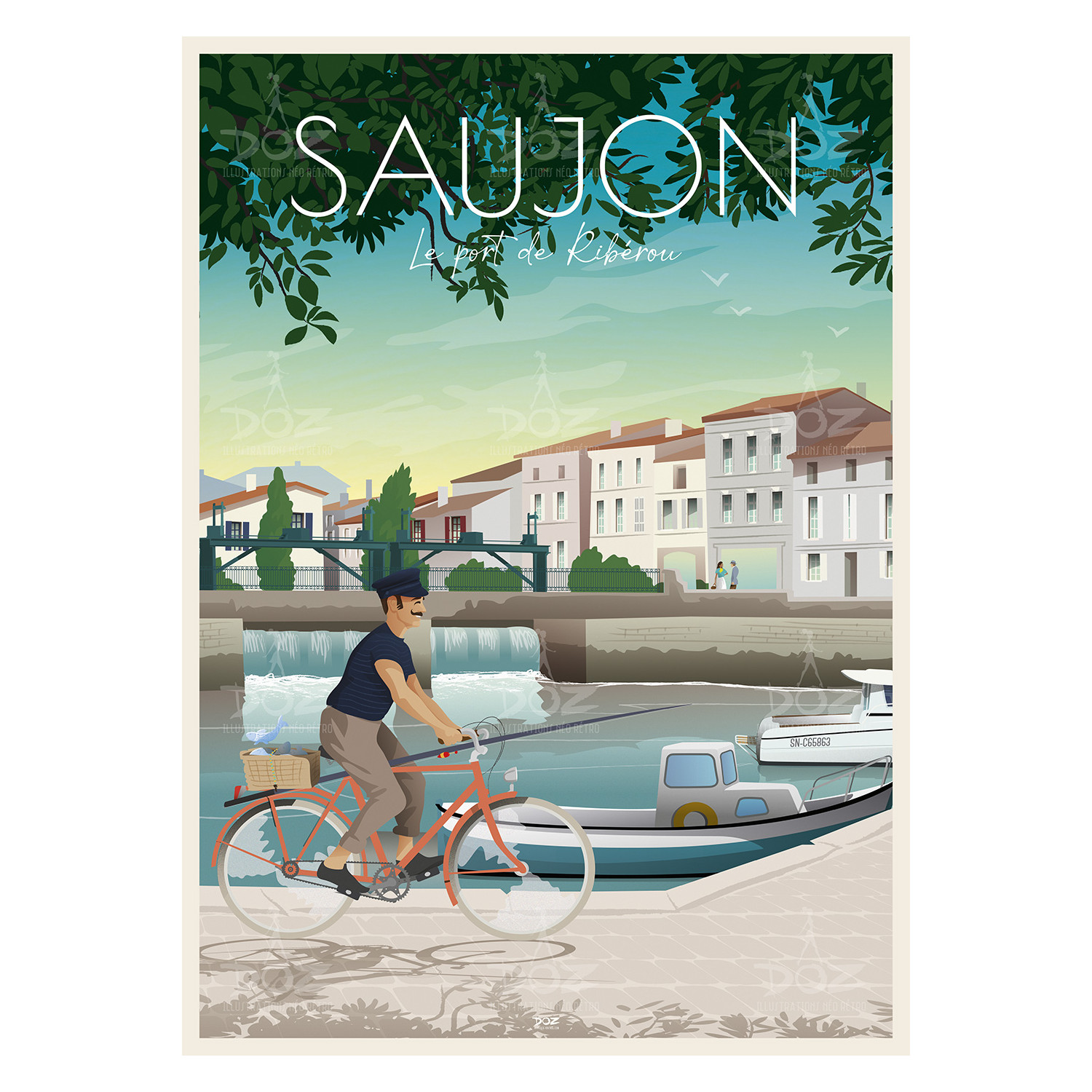 DOZ Poster - Saujon - Port du Ribérou DOZ Poster - Saujon - Port du Ribérou