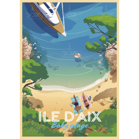 Poster DOZ Ile d'Aix Baby beach