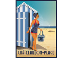 Affiche DOZ Châtelaillon-plage - la cabine