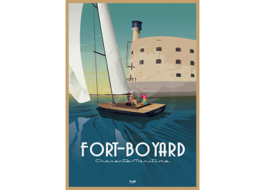 Affiche DOZ Fort Boyard - voilier