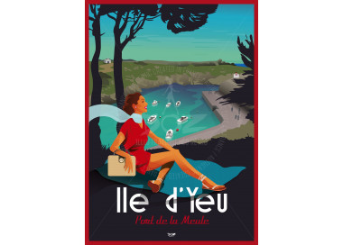Affiche DOZ Ile d'Yeu - Port de la meule