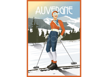 Poster DOZ Auvergne - ski