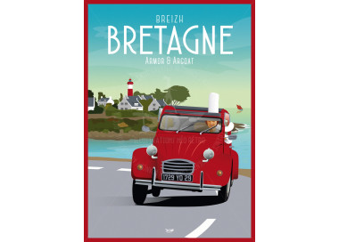 Affiche DOZ Bretagne 2 cv